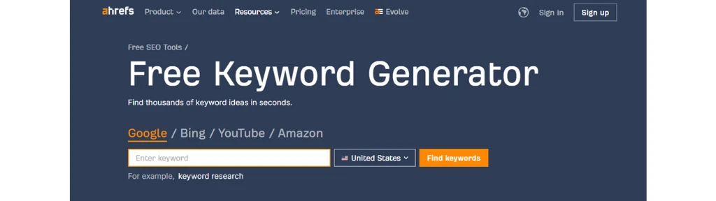 ahrefs-free-keyword-generator