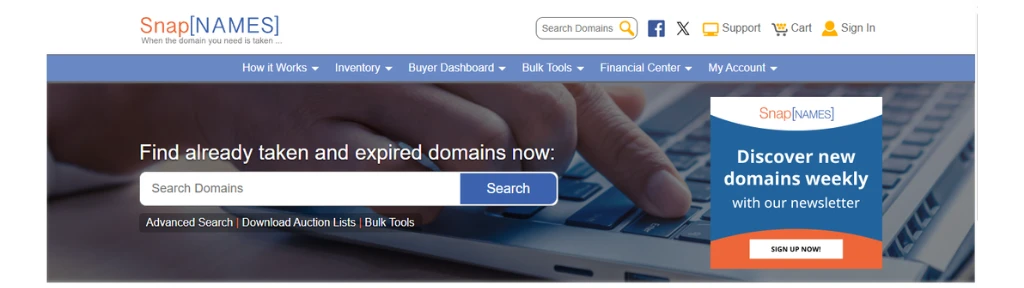 Snapnames expired domains backlinks