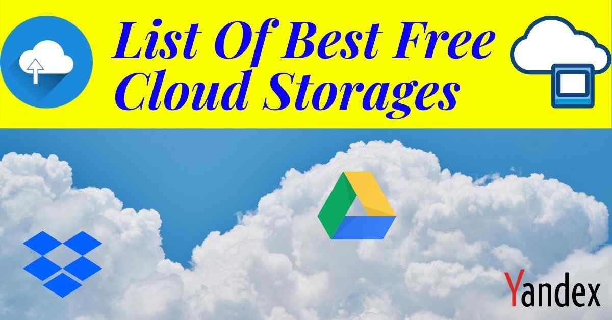 list of the best cloud storages