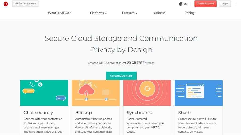 mega free cloud storage