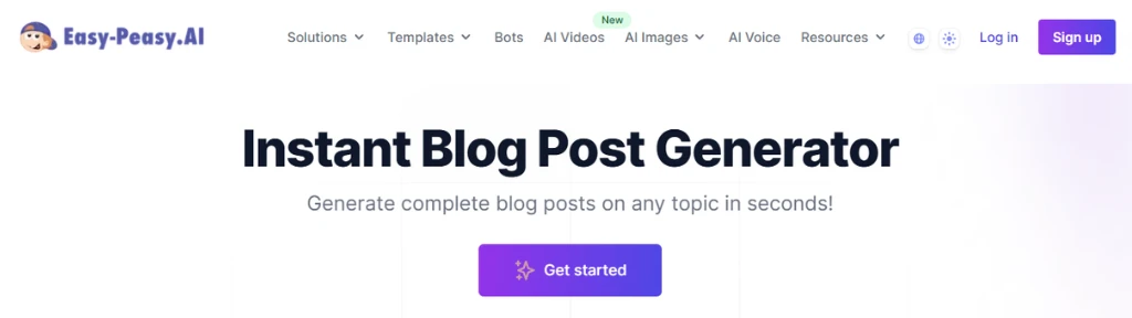 AI-blog-post-generator-easy-peasy-AI