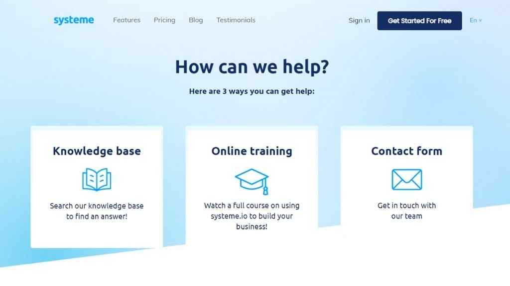 systeme-io-review-of-support