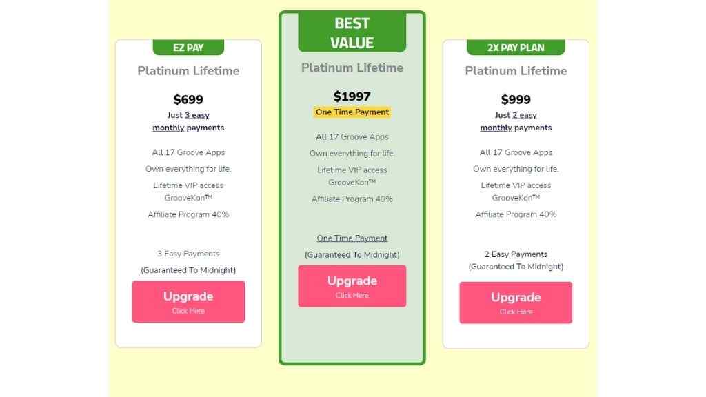 groovefunnels-pricing-plans