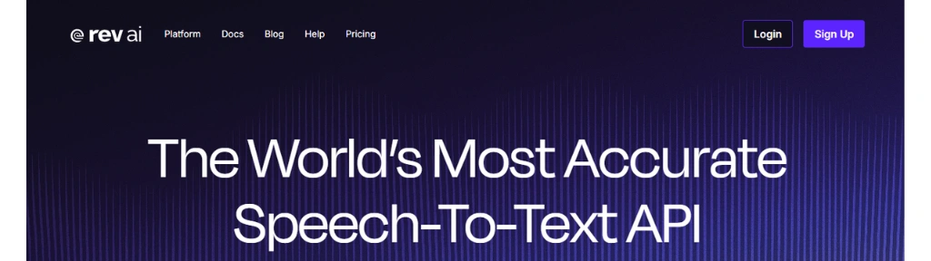 Investigative Intelligence Platform and speech to text API rev