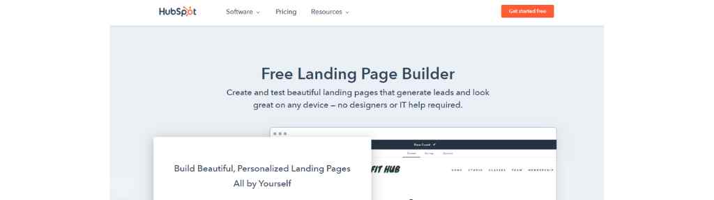 hubspot-landing-page-builder-free