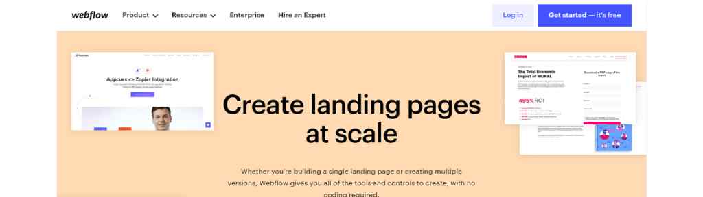 webflow-landing-page-builder
