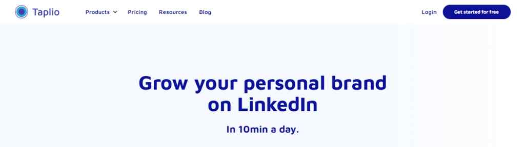 Linkedin-growth-tool-for-personal-branding-taplio