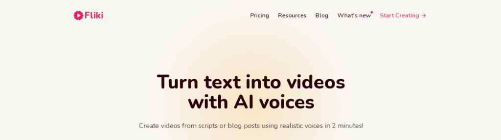 free-ai-text-to-video-generator-tool-fliki-ai