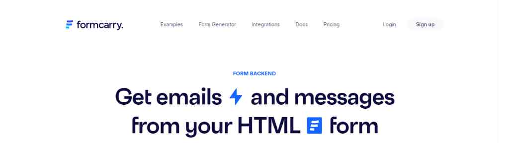 html-form-builder-formcarry