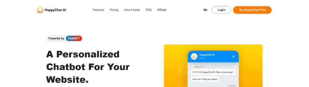 personalized-ai-chatbot-platform-happychat-ai