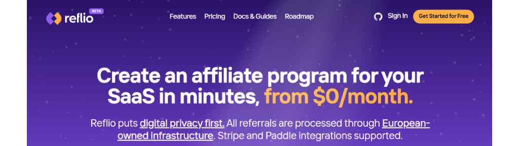 free-affiliate-management-software-reflio