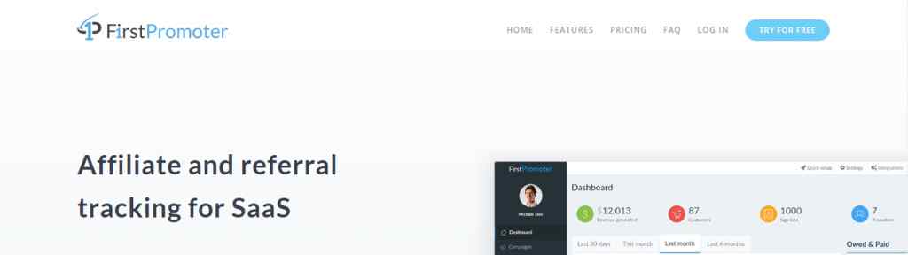 Affiliate-and-referral-tracking-software-for-saas-Firstpromoter