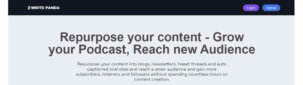 podcast-repurposing-tool-writepanda-ai