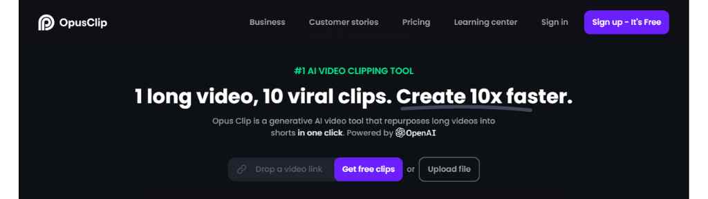 free-content-repurposing-ai-tool-opus-pro