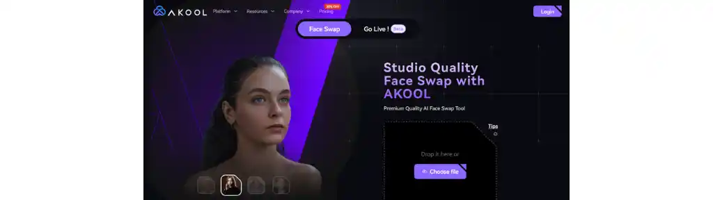 Akool-face-swap-tool-deepfake-image-generators