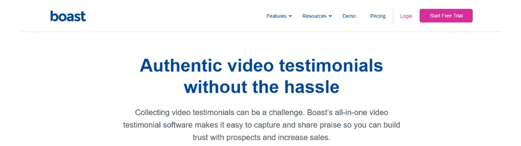 how to collect video testimonials boast io